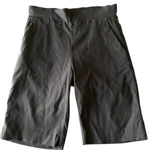 HDE Women's Black Stretch Shorts Size M – Pull-On Lounge Bermuda Casual